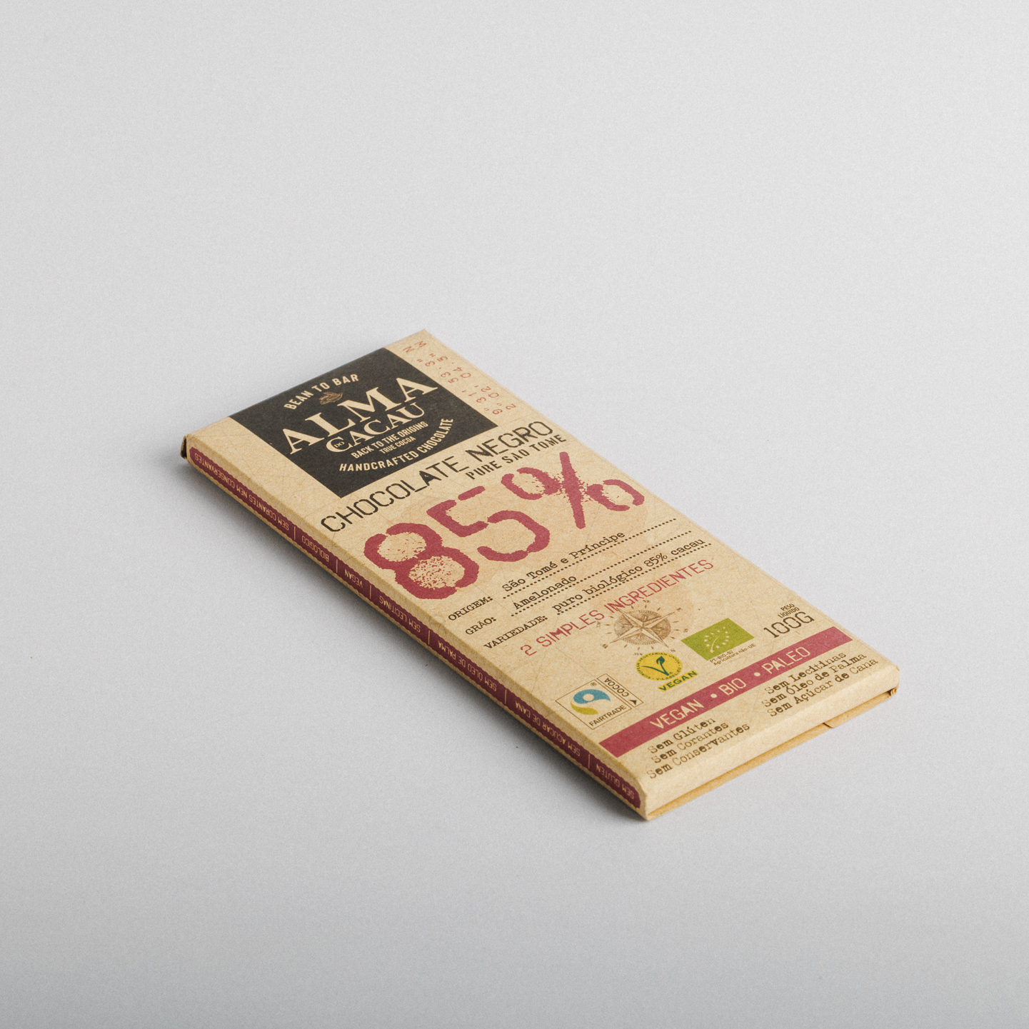 Chocolate Negro Bio 85% Cacau 0